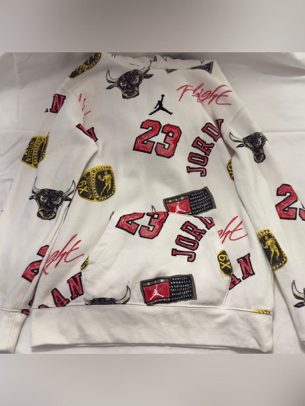 Nike Air Jordan, MJ, essentials hoodie, youth large Chicago Bulls
